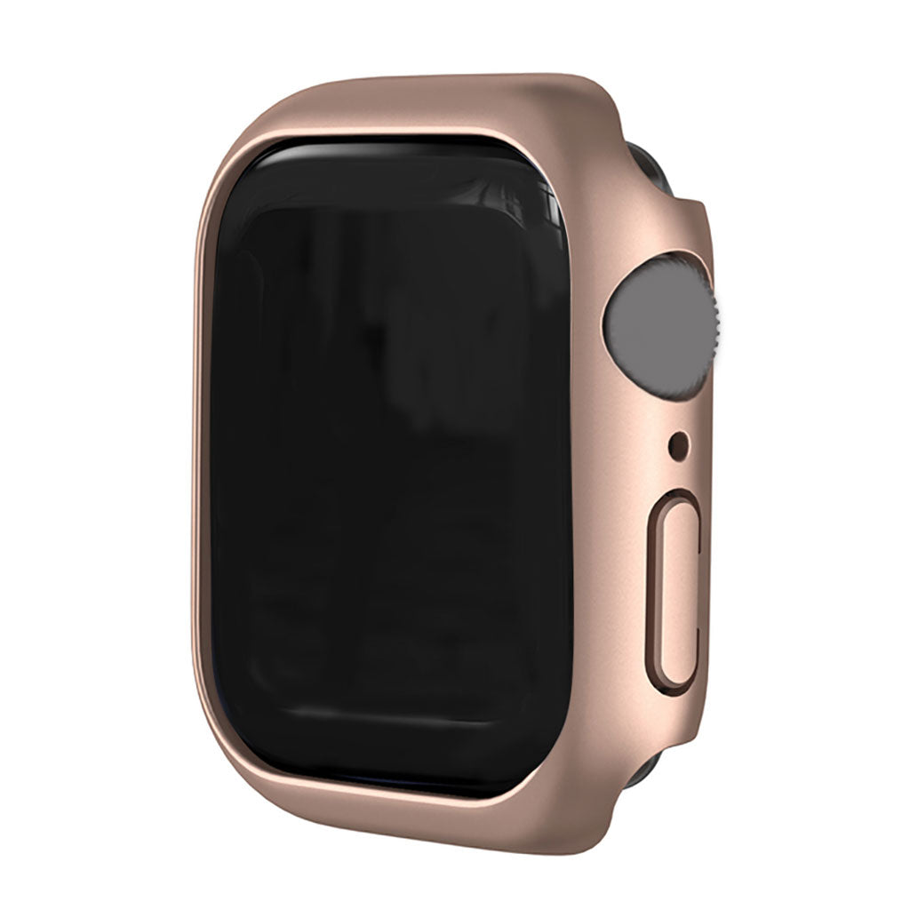 45mm Bumper Frame Protective Case Waterproof for iWatch Series 7 Rose Gold