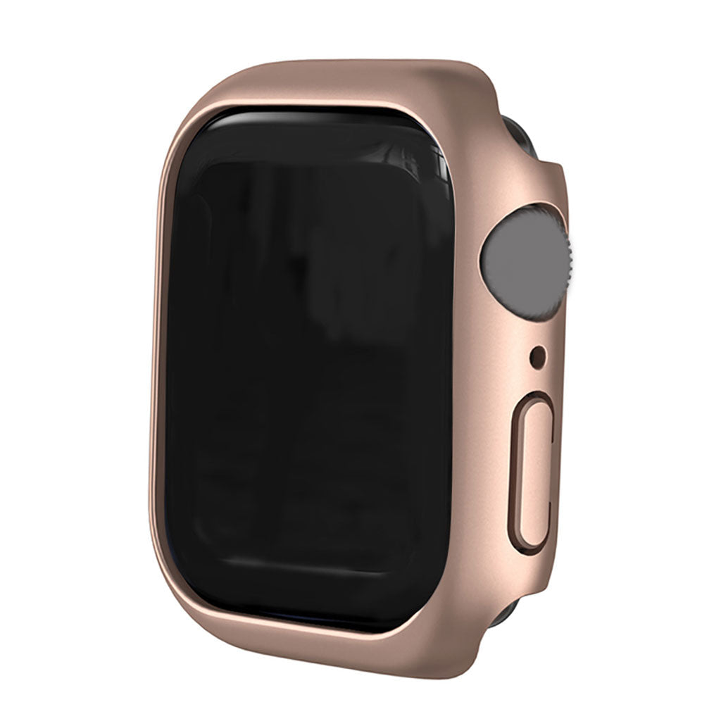 45mm Bumper Frame Protective Case Waterproof for iWatch Series 7 Rose Gold