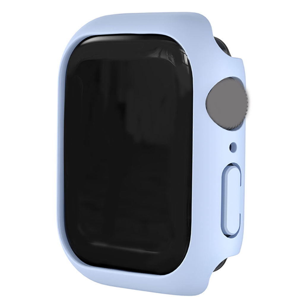 45mm Bumper Frame Protective Case Waterproof for iWatch Series 7 Light Blue
