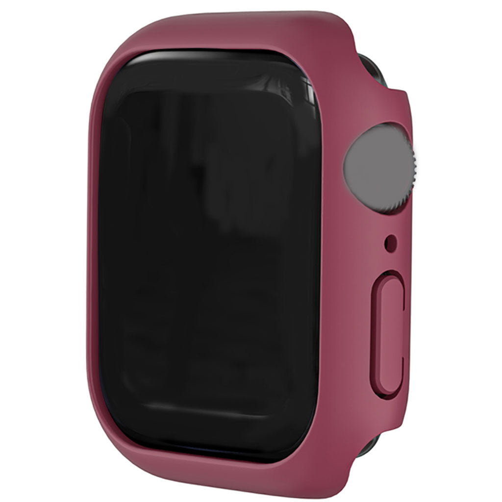 45mm Bumper Frame Protective Case Waterproof for iWatch Series 7 Dark Red