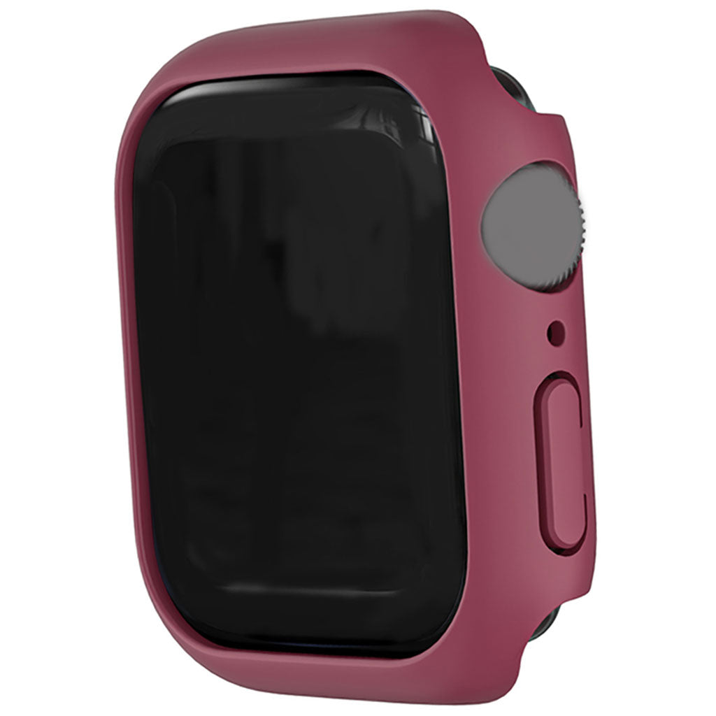 45mm Bumper Frame Protective Case Waterproof for iWatch Series 7 Dark Red