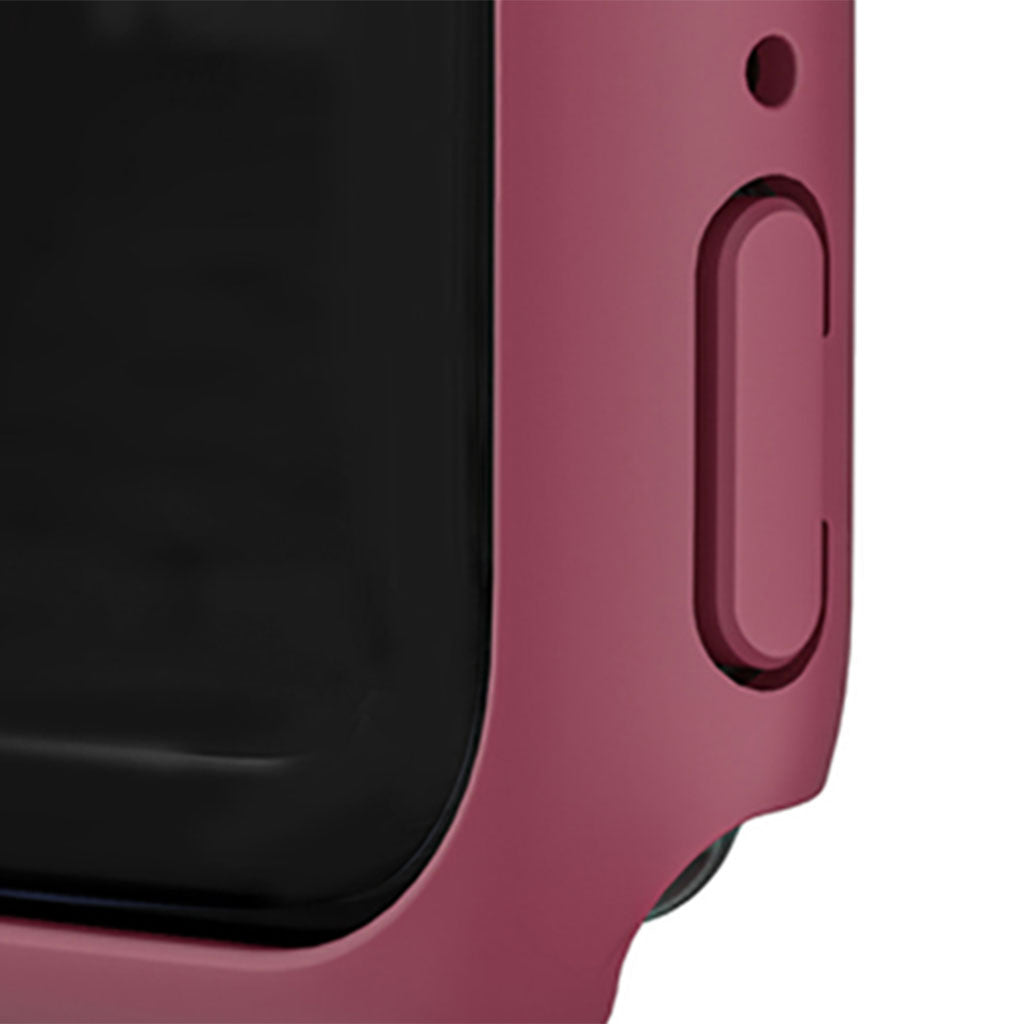 45mm Bumper Frame Protective Case Waterproof for iWatch Series 7 Dark Red