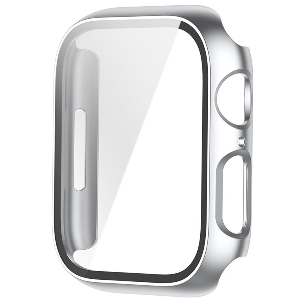 Watch Case Bumper Cover Scratches Defense for Apple Watch 7 41mm Women Men Silver