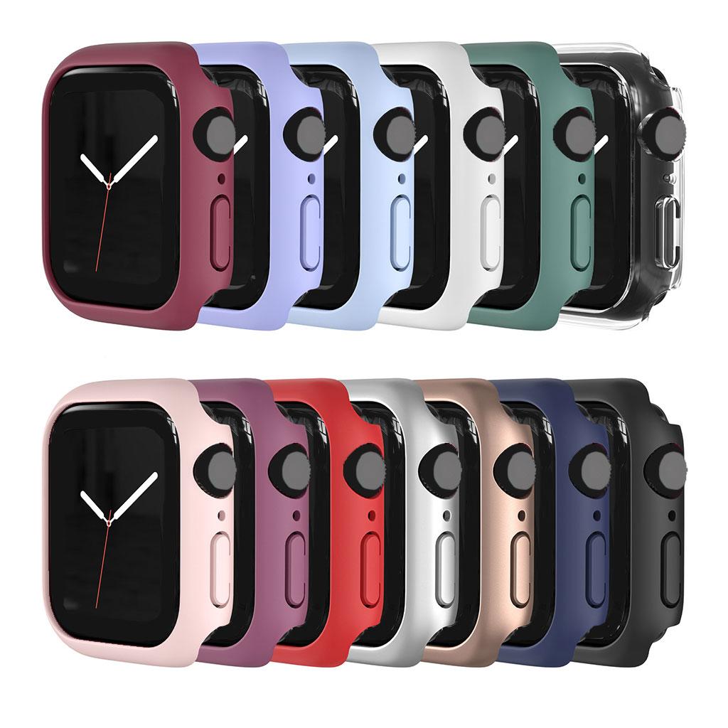 Watch Case Bumper Cover Scratches Defense for Apple Watch 7 41mm Women Men Black