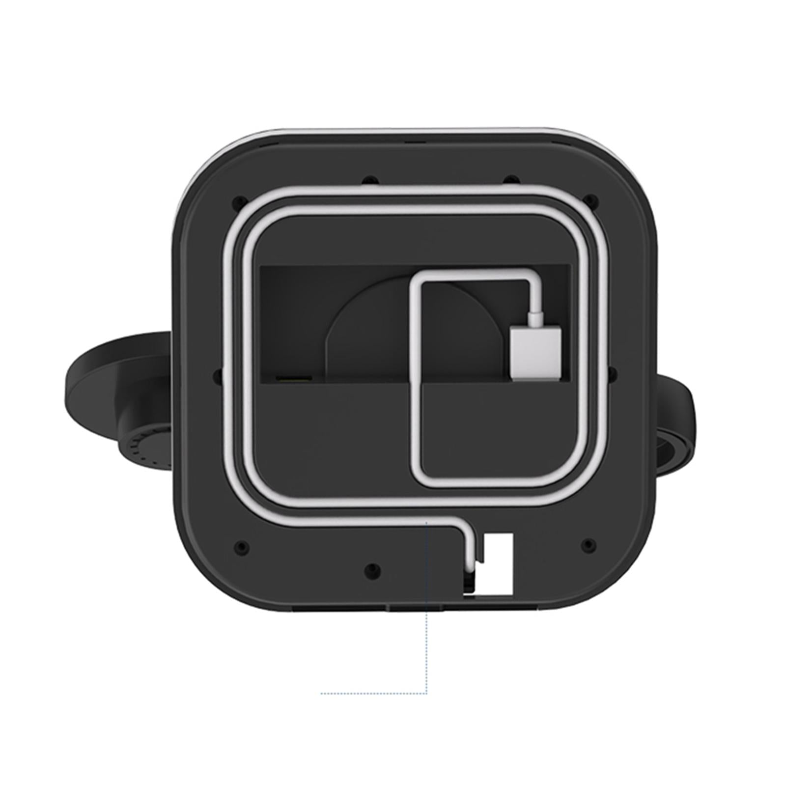 3 in 1 Foldable Qi Charger Magnetic Wireless Charger for iwatch Series Black