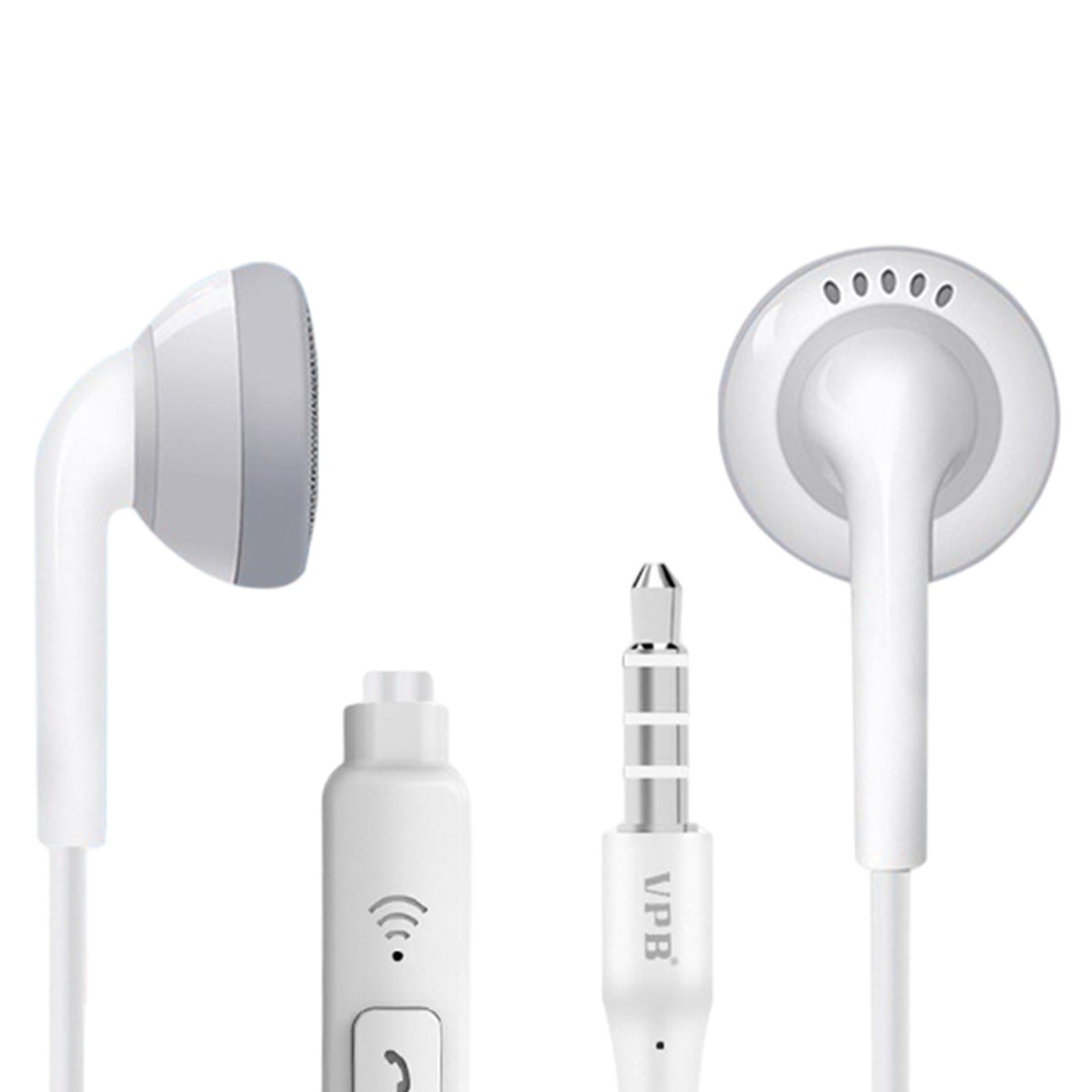 Universal S7 3.5mm Wired In-Ear Earphone for Phones PC laptop Bagged White