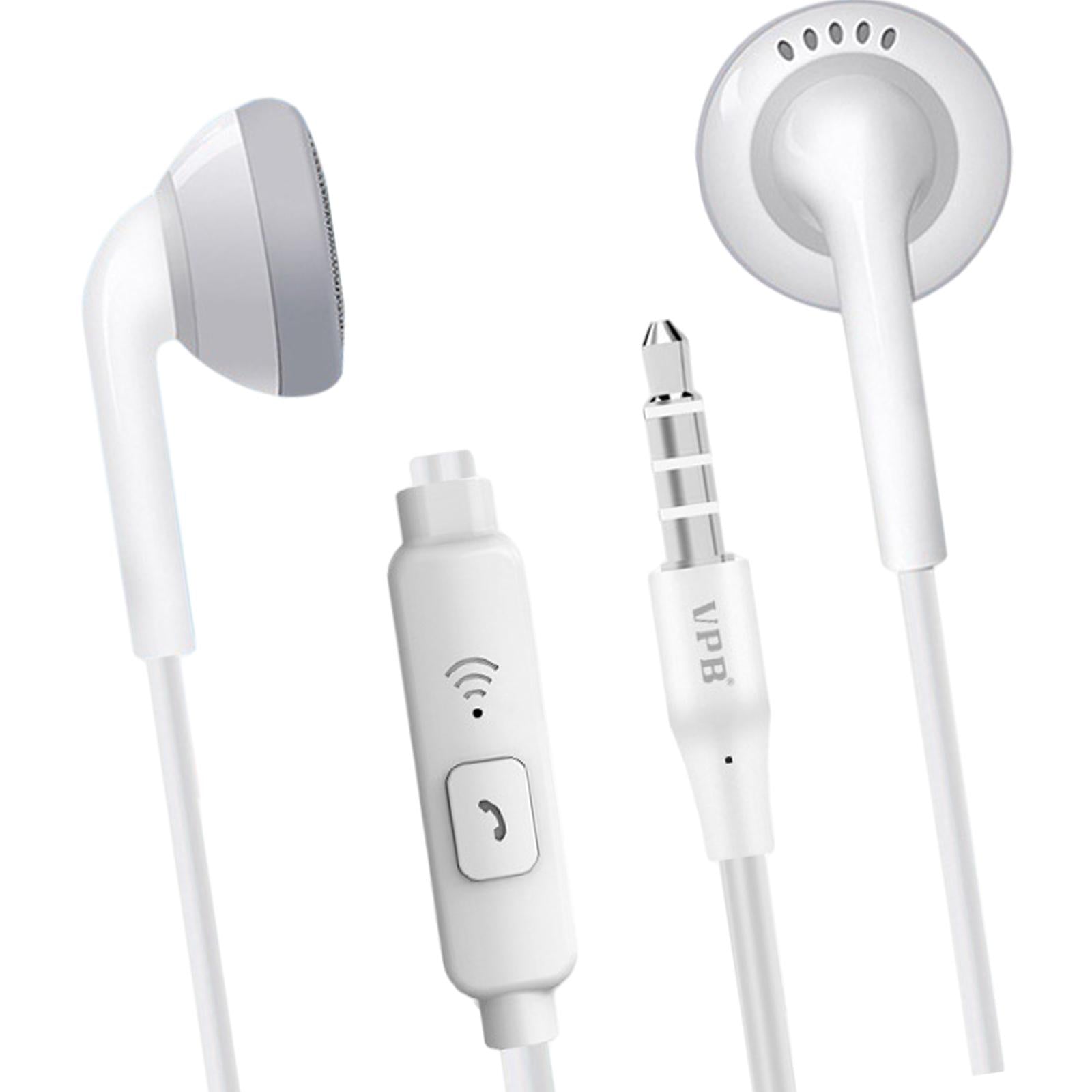 Universal S7 3.5mm Wired In-Ear Earphone for Phones PC laptop Bagged White