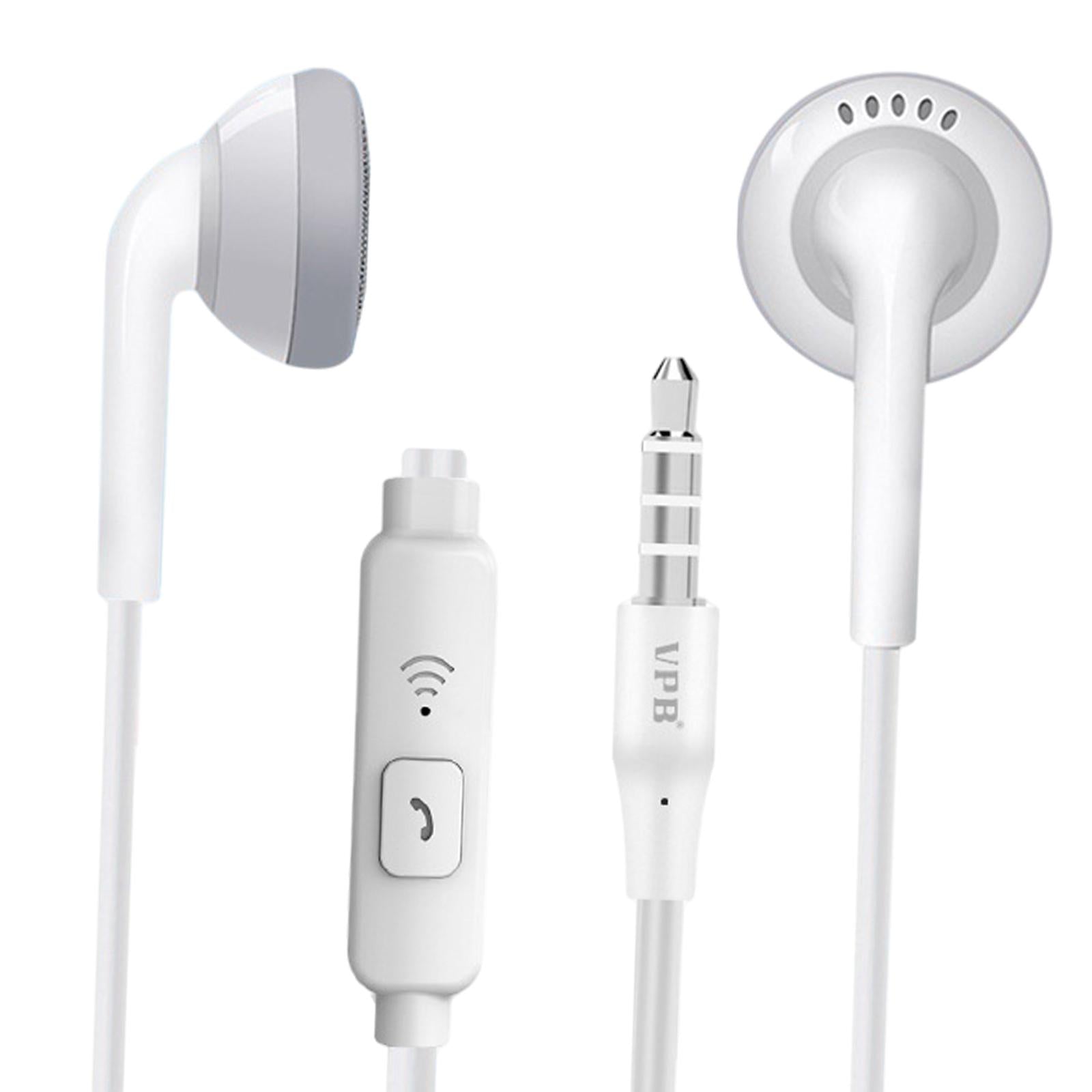 Universal S7 3.5mm Wired In-Ear Earphone for Phones PC laptop Bagged White