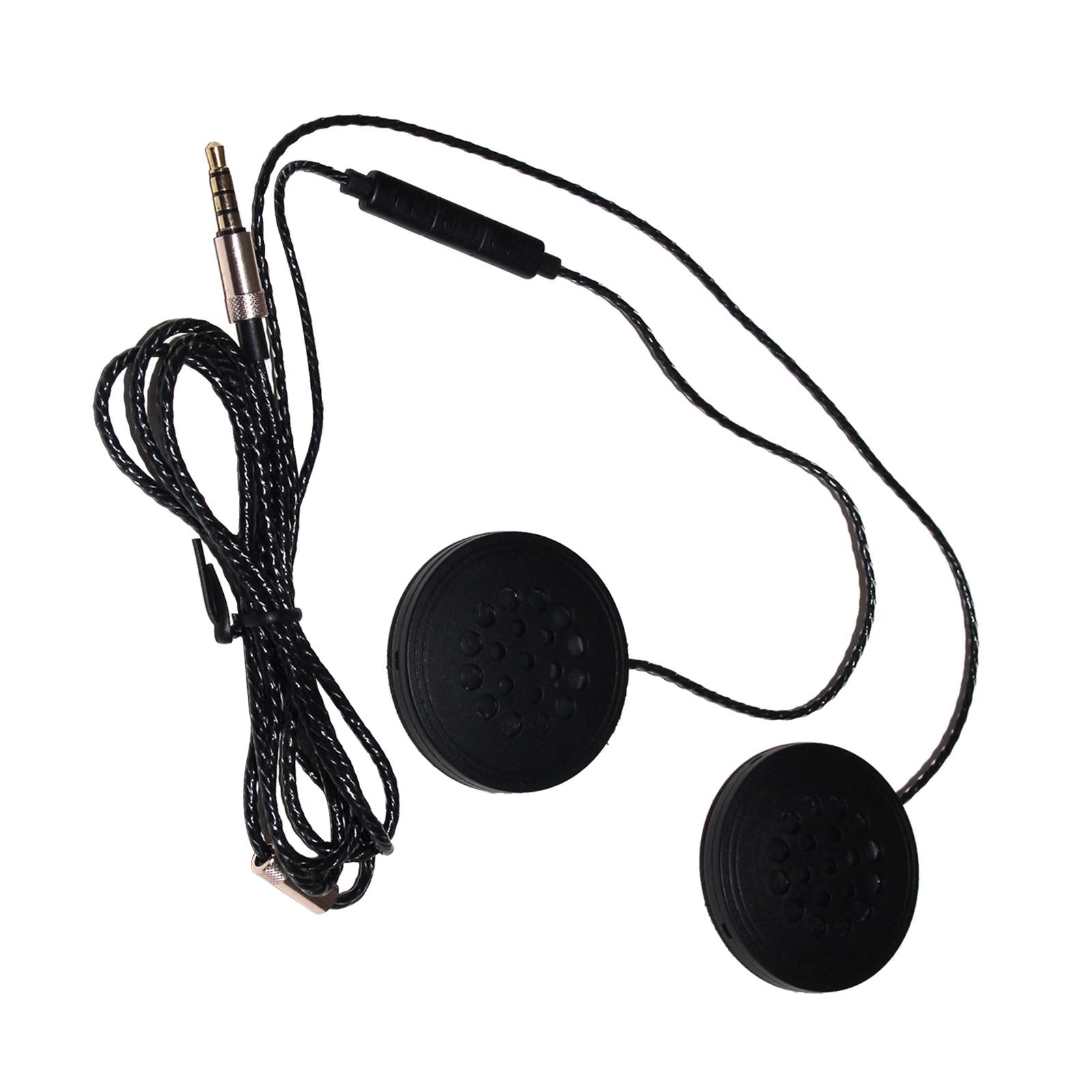 Wired Motorcycle Headset 3.5mm Helmet Headphone for Mobile Phone 3 Buttons