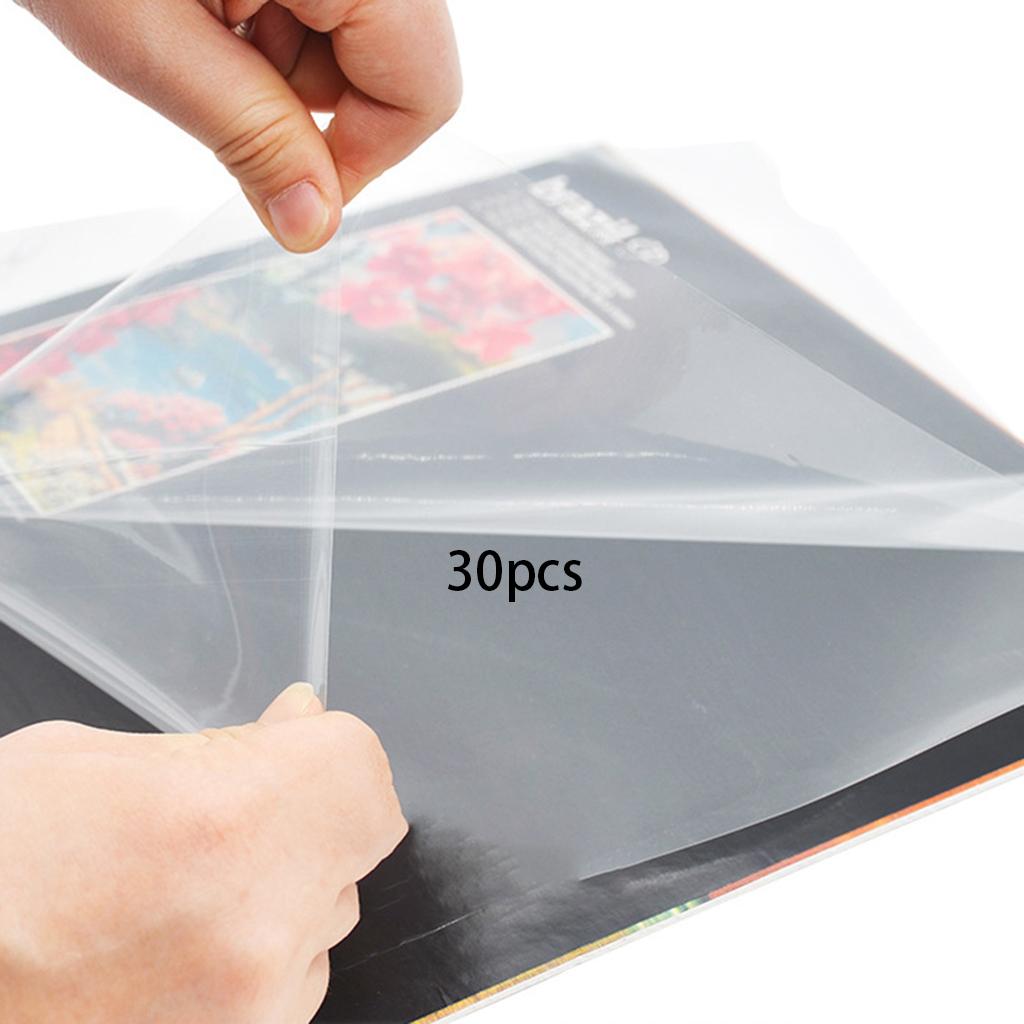 Vinyl Record Outer Sleeves Outer Sleeve Resealable for Collect 12Inch 30pcs