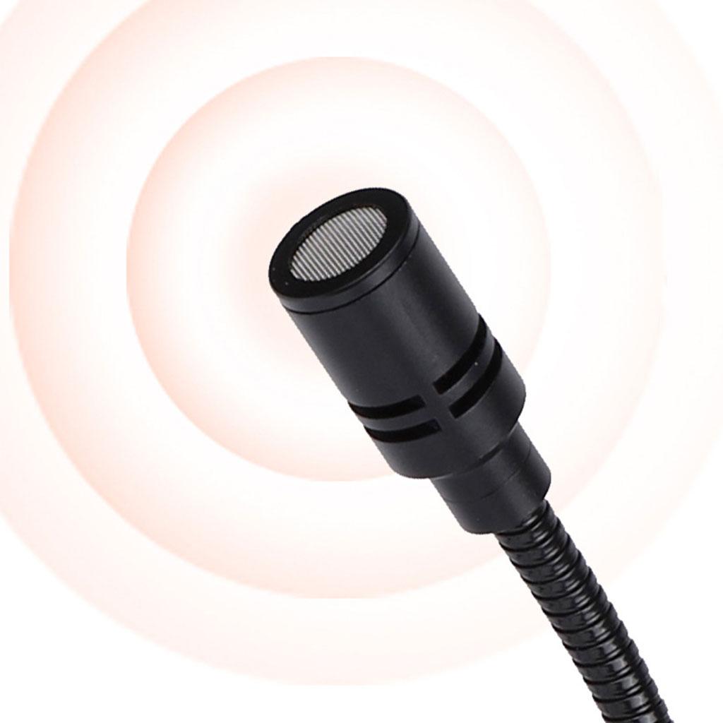 USB Condenser Microphones 360 Omni-Directional for Computer  Black