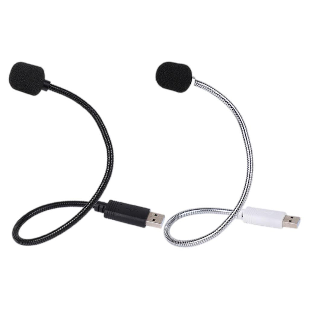 USB Condenser Microphones 360 Omni-Directional for Computer  Black