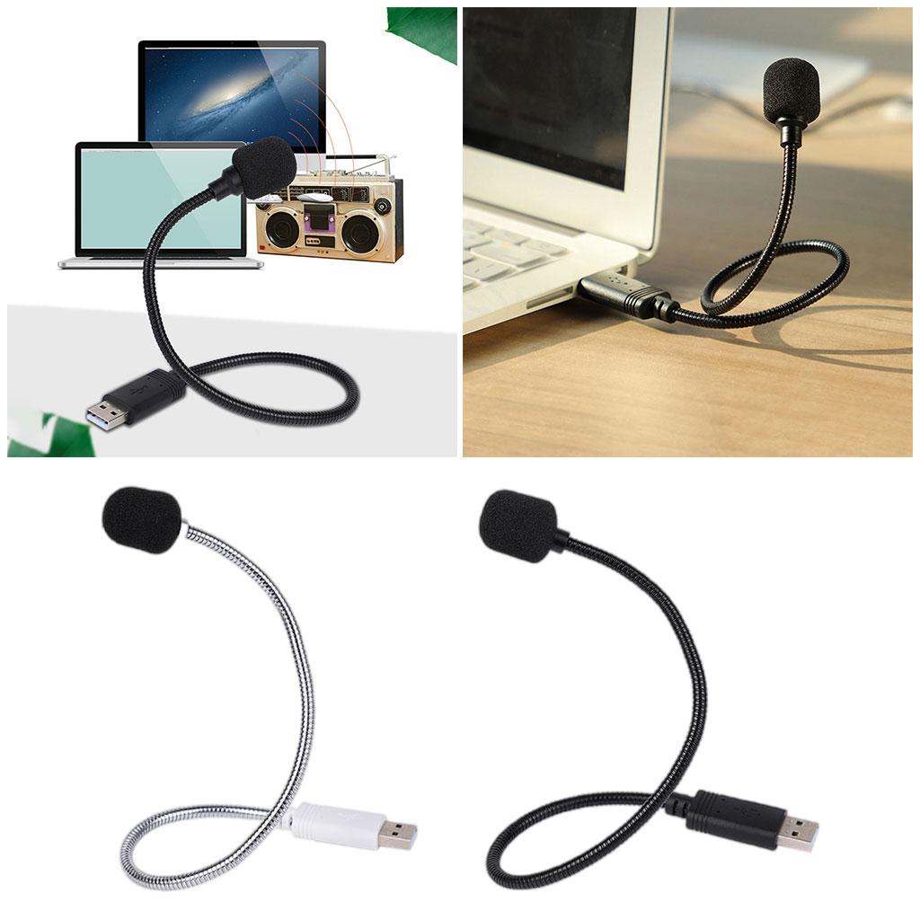 USB Condenser Microphones 360 Omni-Directional for Computer  Black