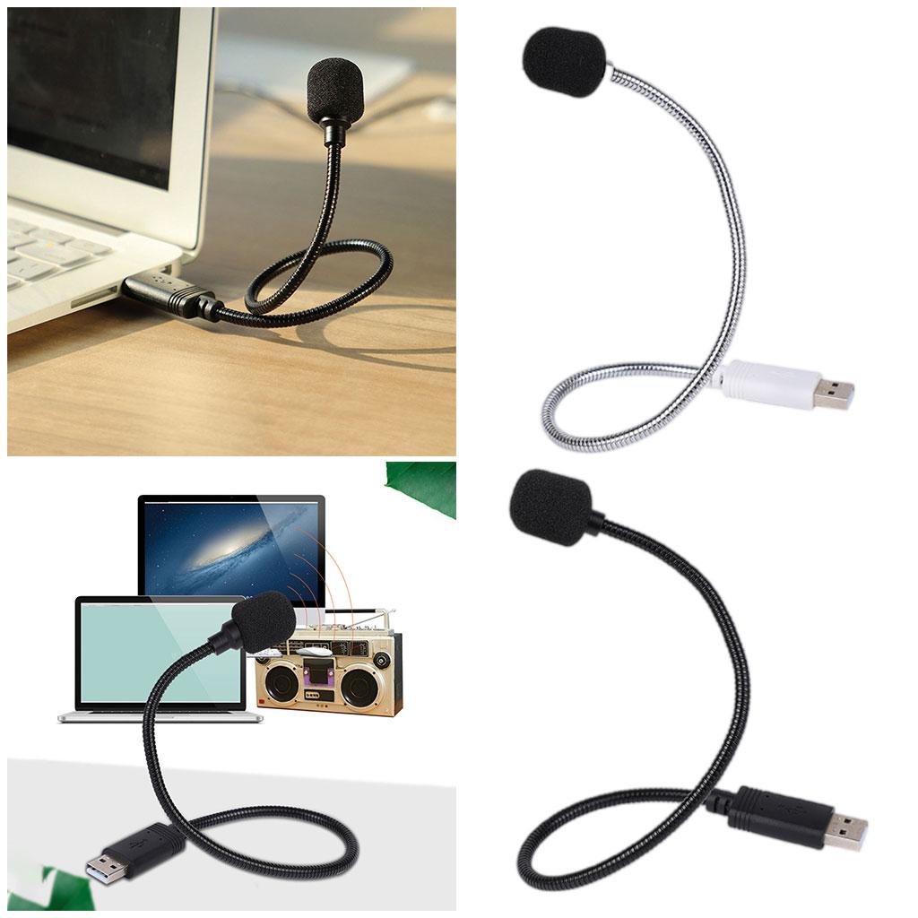 USB Condenser Microphones 360 Omni-Directional for Computer  Black