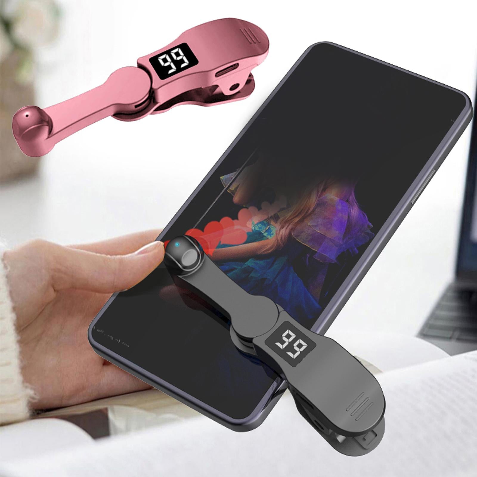 Phone Screen Auto Clicker Simulated Finger Clicking for Live Broadcasts Black