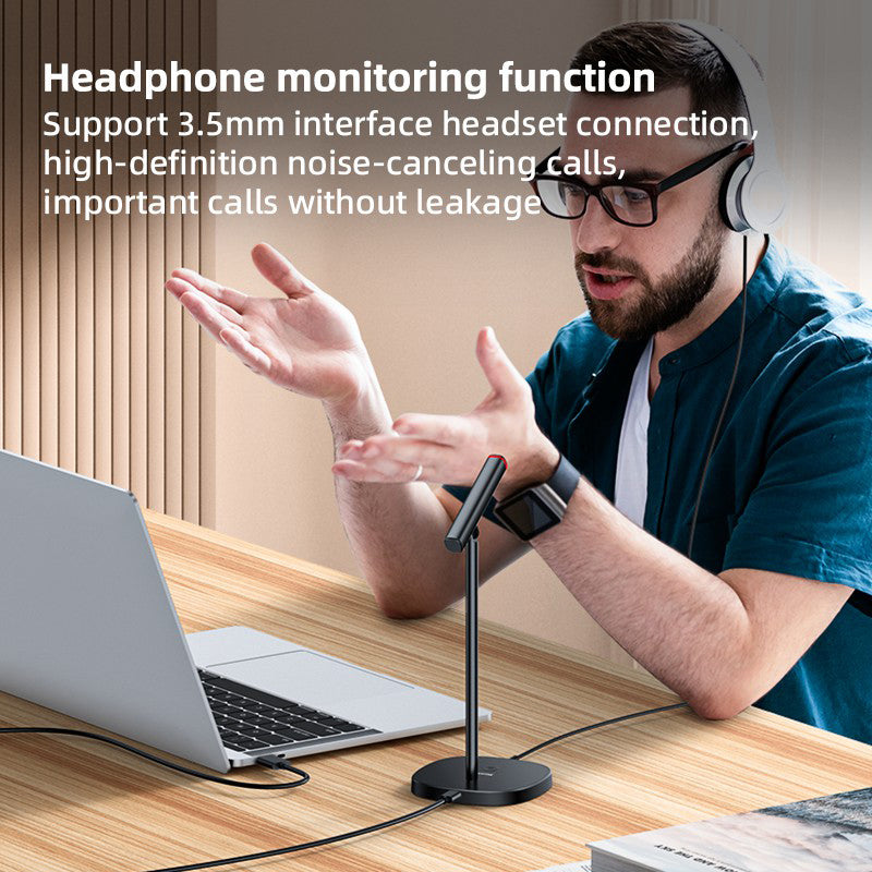 YESIDO KR18 360-Degree Omnidirectional Microphone Noise Reduction Mic for Online Meeting Lesson