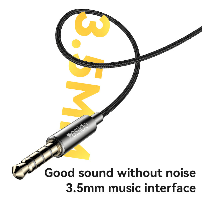 YESIDO YH47 3.5mm Wired Earphone Built-in Microphone HiFi Sound Headset