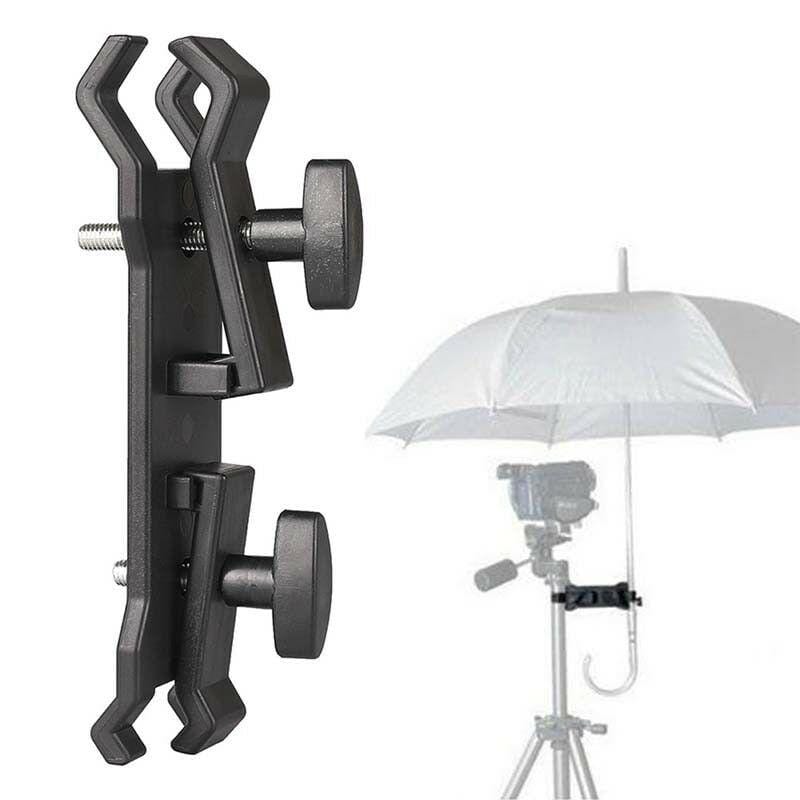 Outdoor Camera Umbrella Holder Clip Bracket Stand Clamp Photography Accessory