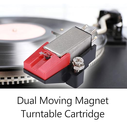 Universal Dual Moving Magnet Turntable Cartridge with Stereo Stylus Needle