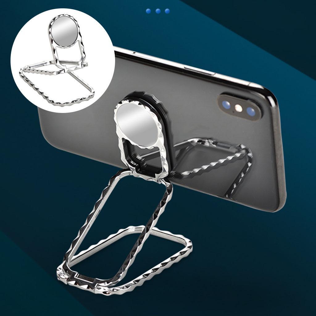 Adjustable Multi- Angle Smartphone Phone Ring Holder Kickstand Silver