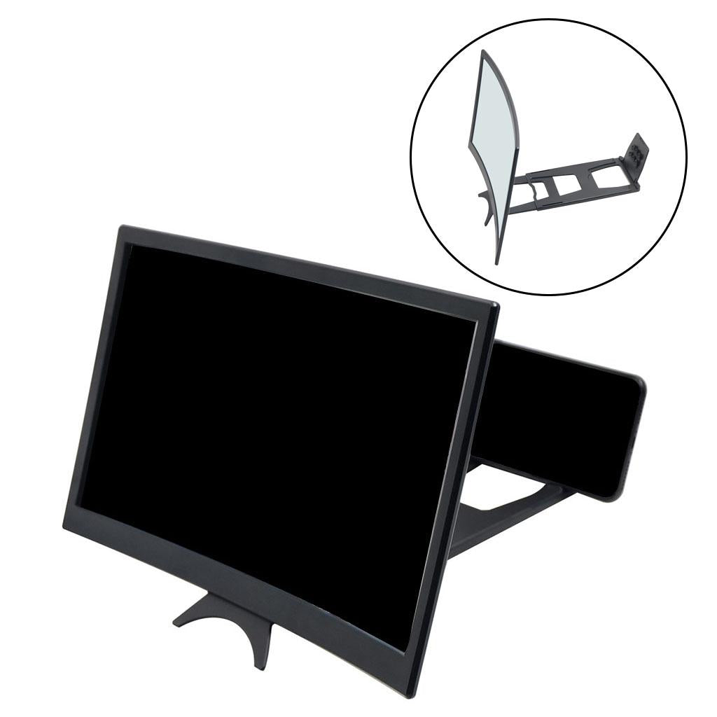 Screen Amplifier Curved Screen Eye Protection Foldable for Movie TV Gaming