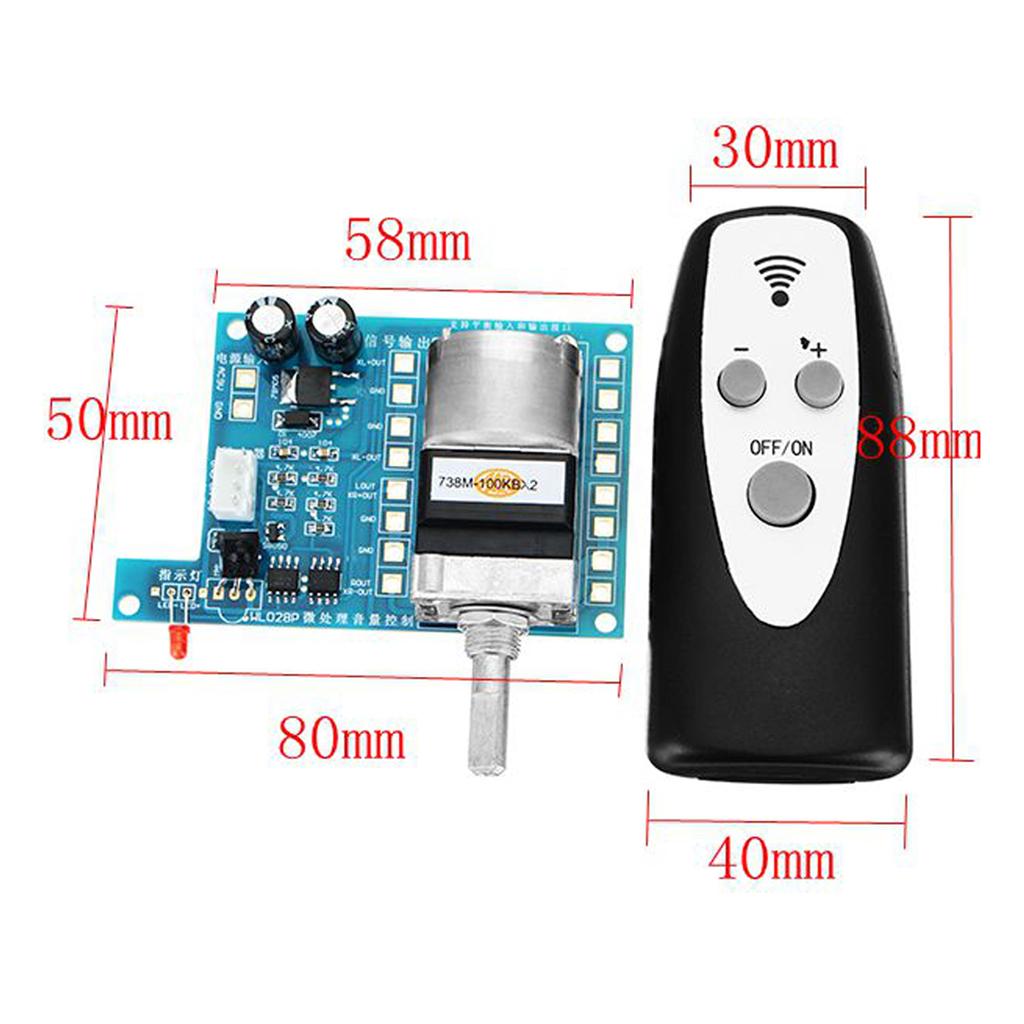 9V Infrared Remote Control Volume Control Board Pre AMP Motor Potentiometer