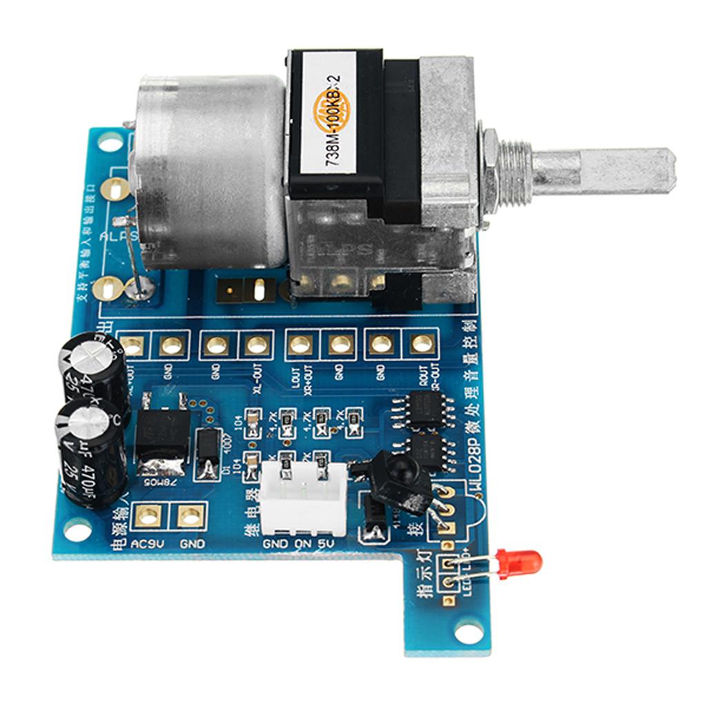 9V Infrared Remote Control Volume Control Board Pre AMP Motor Potentiometer