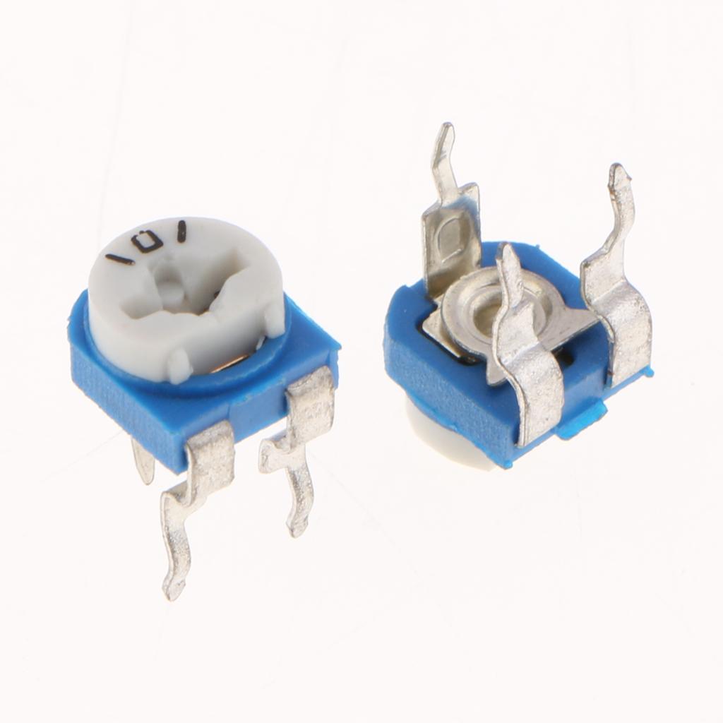 50x-10-Values-Linear-Trimmer-Potentiometer-Variable-Resistor-3-Terminal-100R