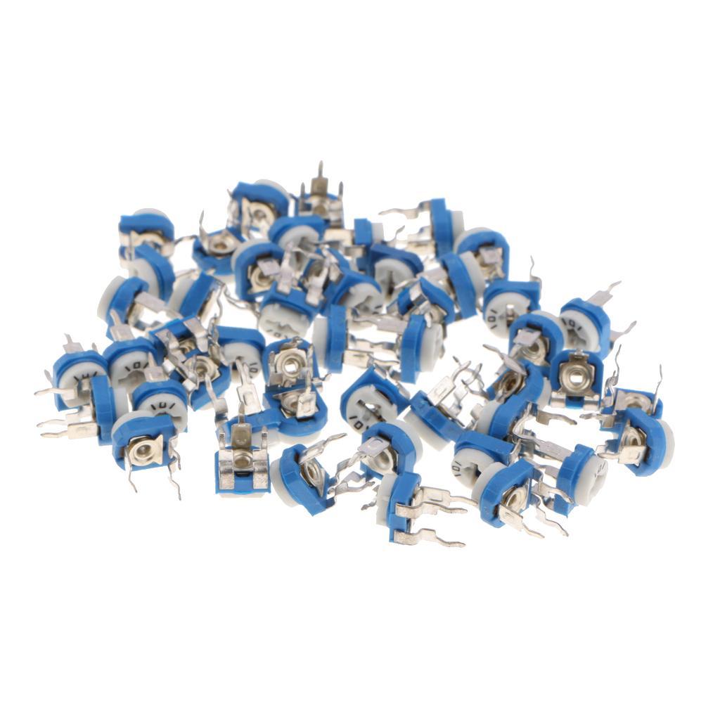 50x-10-Values-Linear-Trimmer-Potentiometer-Variable-Resistor-3-Terminal-100R