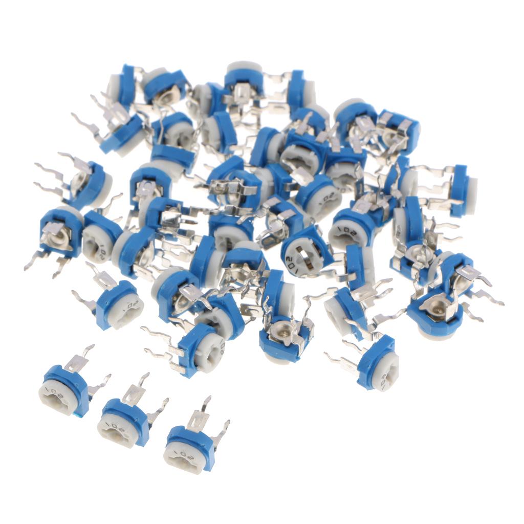 50x-10-Values-Linear-Trimmer-Potentiometer-Variable-Resistor-3-Terminal-1K