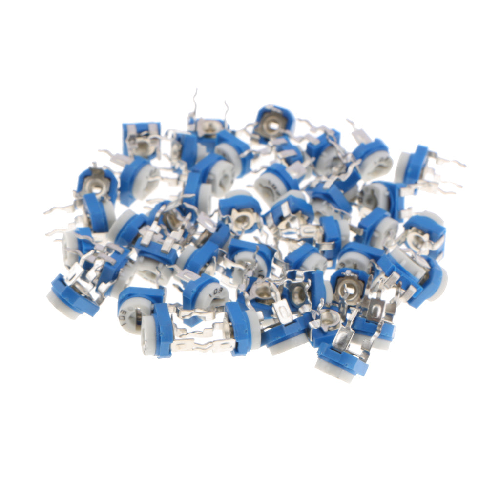 50x-10-Values-Linear-Trimmer-Potentiometer-Variable-Resistor-3-Terminal-10K