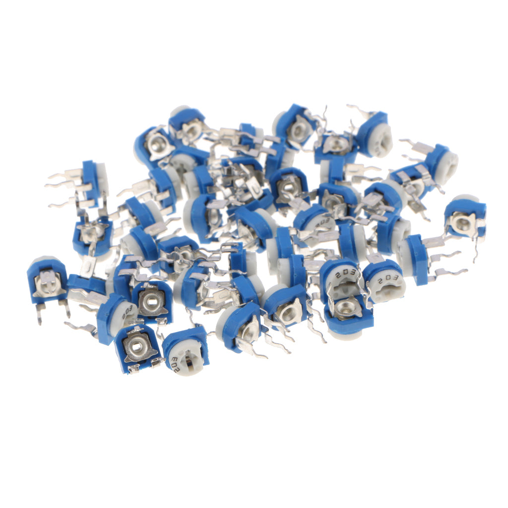 50x-10-Values-Linear-Trimmer-Potentiometer-Variable-Resistor-3-Terminal-20K