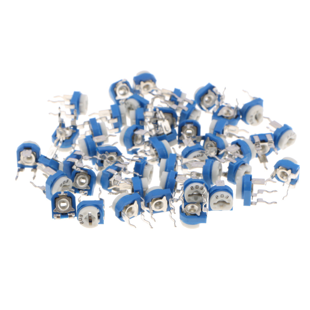 50x-10-Values-Linear-Trimmer-Potentiometer-Variable-Resistor-3-Terminal-20K