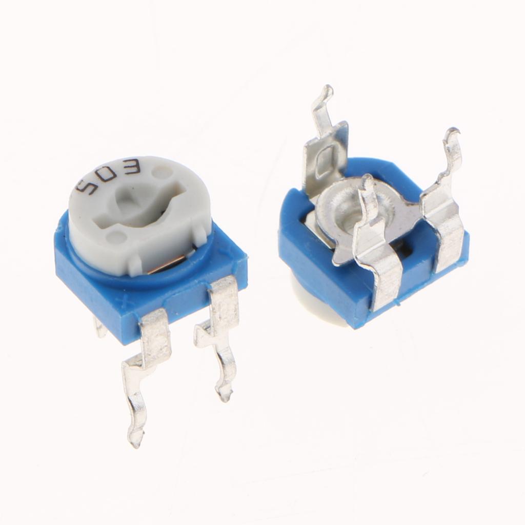 50x-10-Values-Linear-Trimmer-Potentiometer-Variable-Resistor-3-Terminal-50K