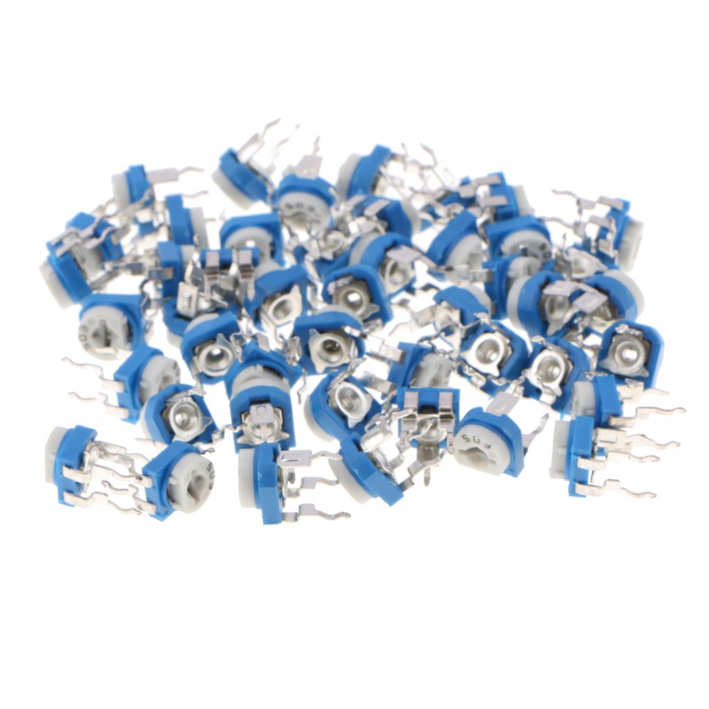 50x-10-Values-Linear-Trimmer-Potentiometer-Variable-Resistor-3-Terminal-50K