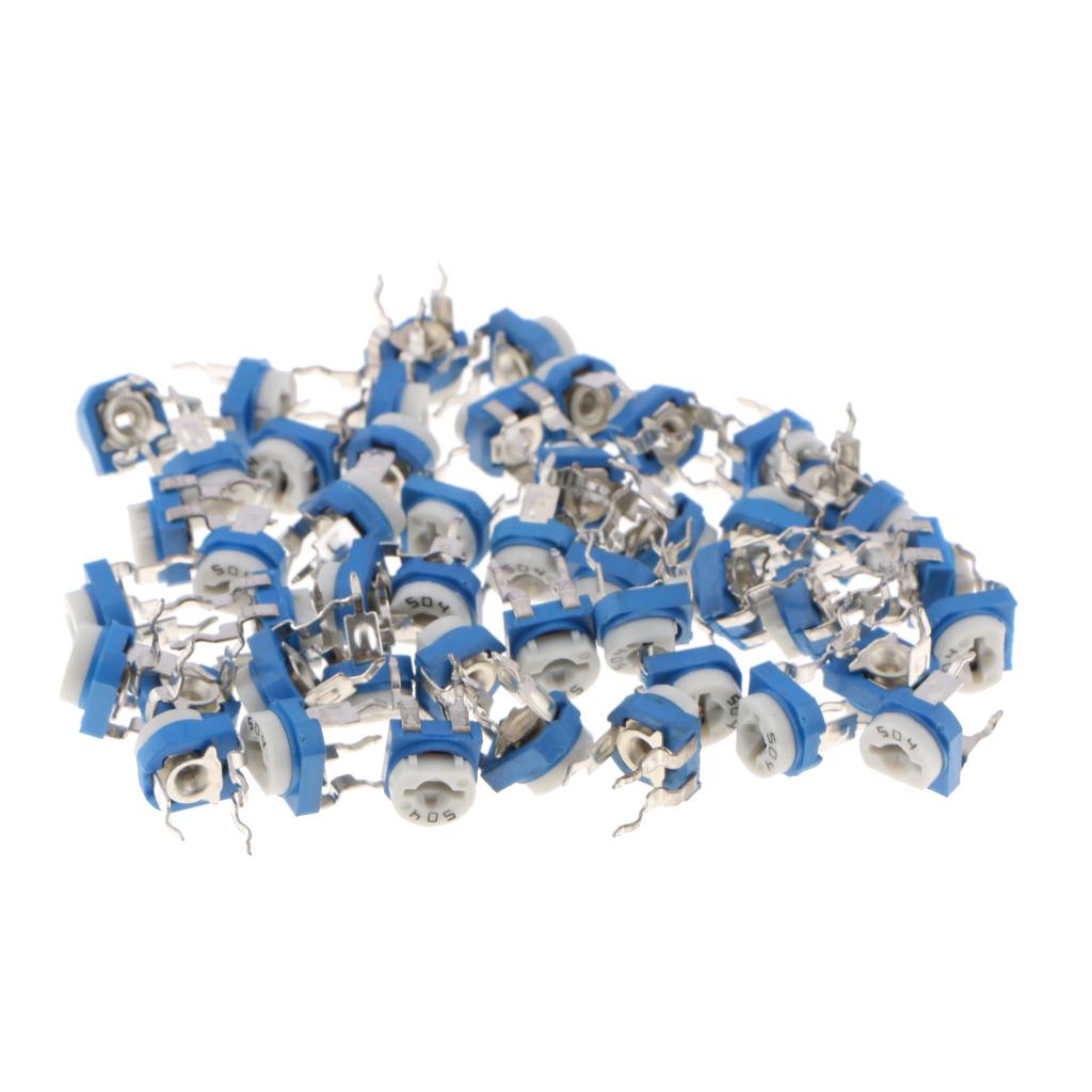 50x-10-Values-Linear-Trimmer-Potentiometer-Variable-Resistor-3-Terminal-500K