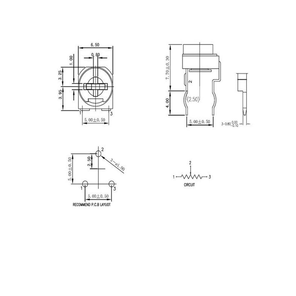 50x-10-Values-Linear-Trimmer-Potentiometer-Variable-Resistor-3-Terminal-1M