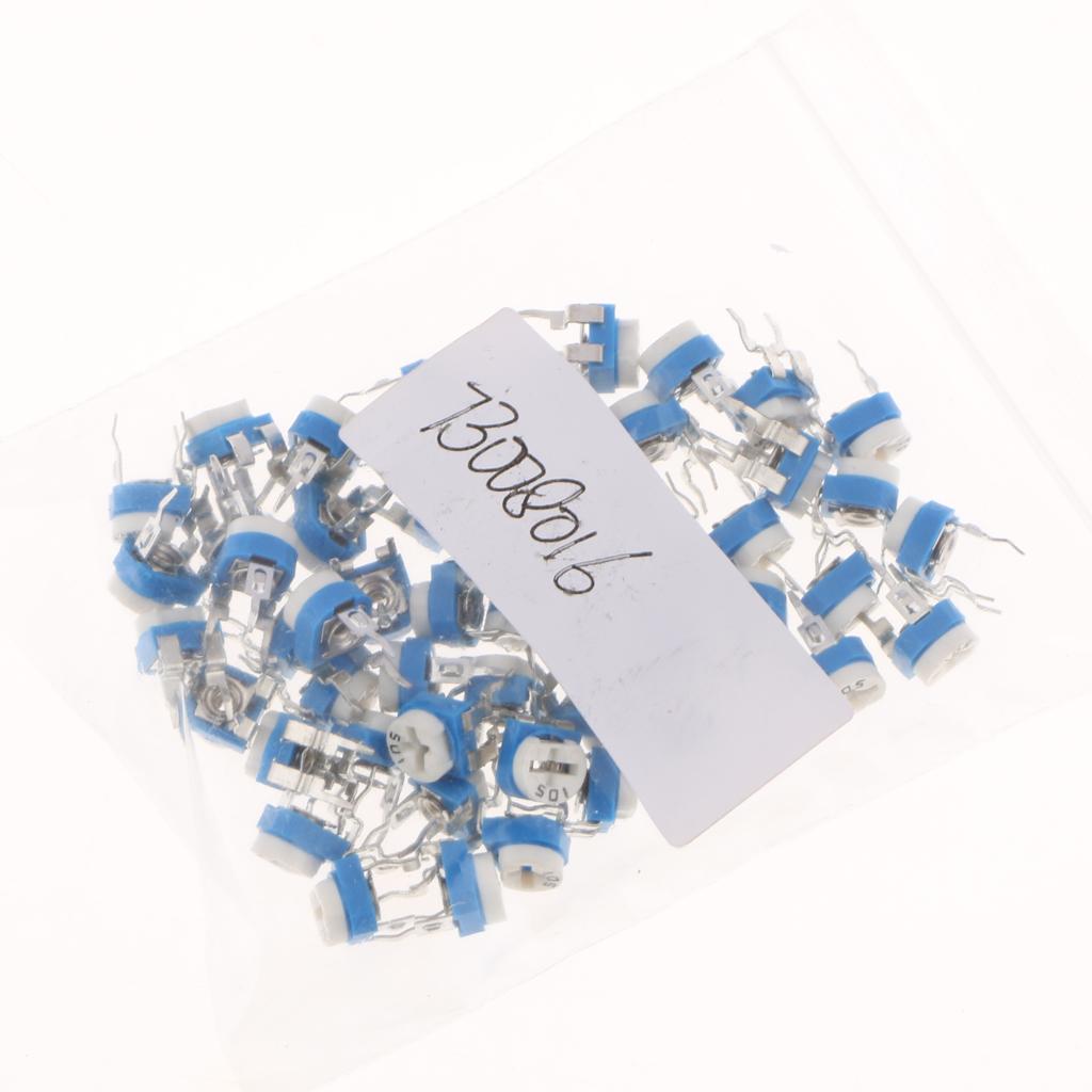 50x-10-Values-Linear-Trimmer-Potentiometer-Variable-Resistor-3-Terminal-1M