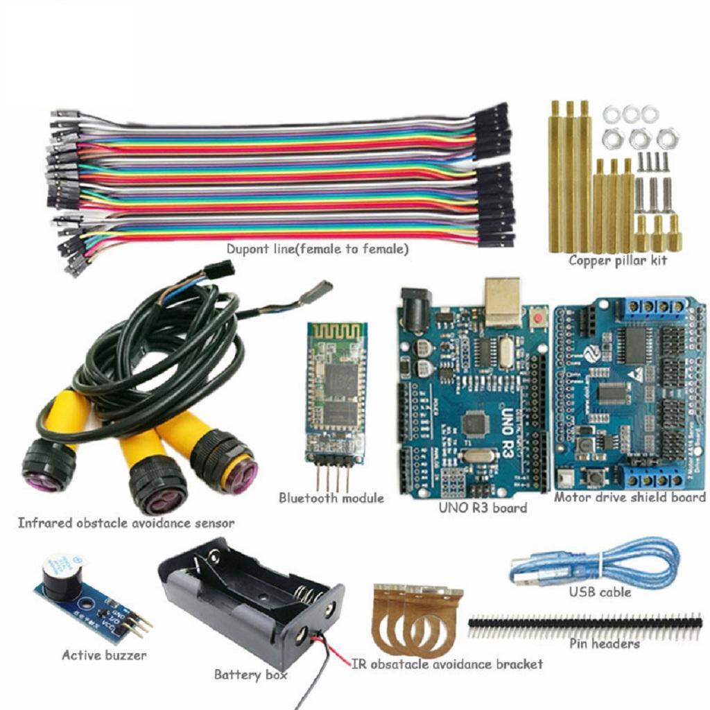 Arduino-BT-Control-Starter-Kit-with-Infrared-Obstacle-Avoidance-Sensor-Compatible-with-Arduino-R3