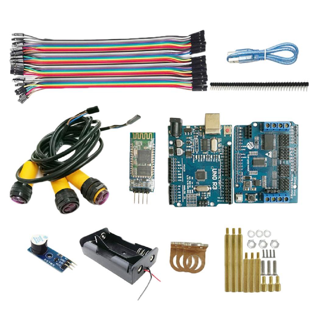 Arduino-BT-Control-Starter-Kit-with-Infrared-Obstacle-Avoidance-Sensor-Compatible-with-Arduino-R3