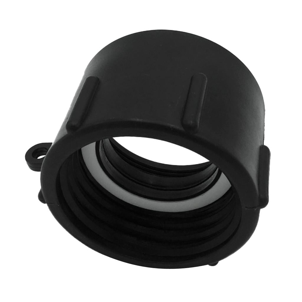 Plastic-Black-1000L-IBC-Water-Tank-Hose-Adapter-Hose-Connectors-Fittings-fine-thread-66mm