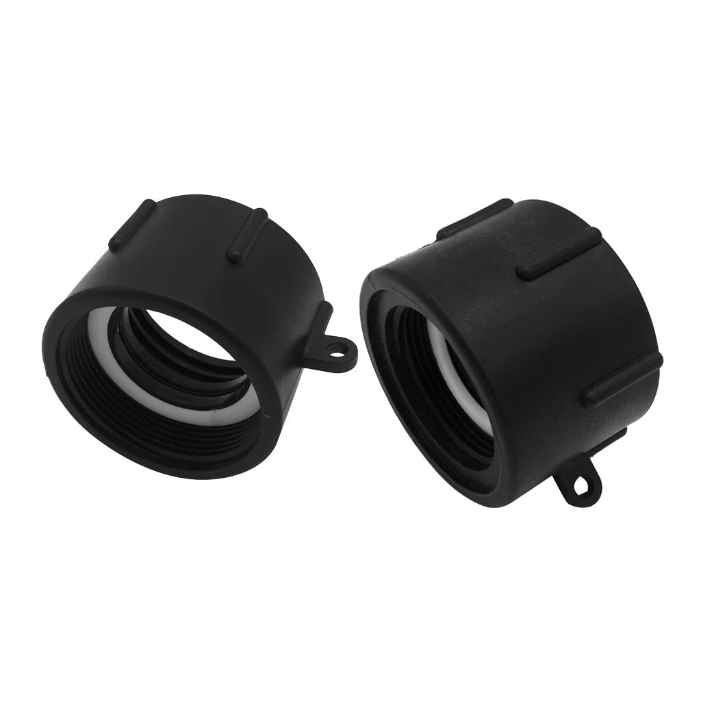 Plastic-Black-1000L-IBC-Water-Tank-Hose-Adapter-Hose-Connectors-Fittings-fine-thread-66mm