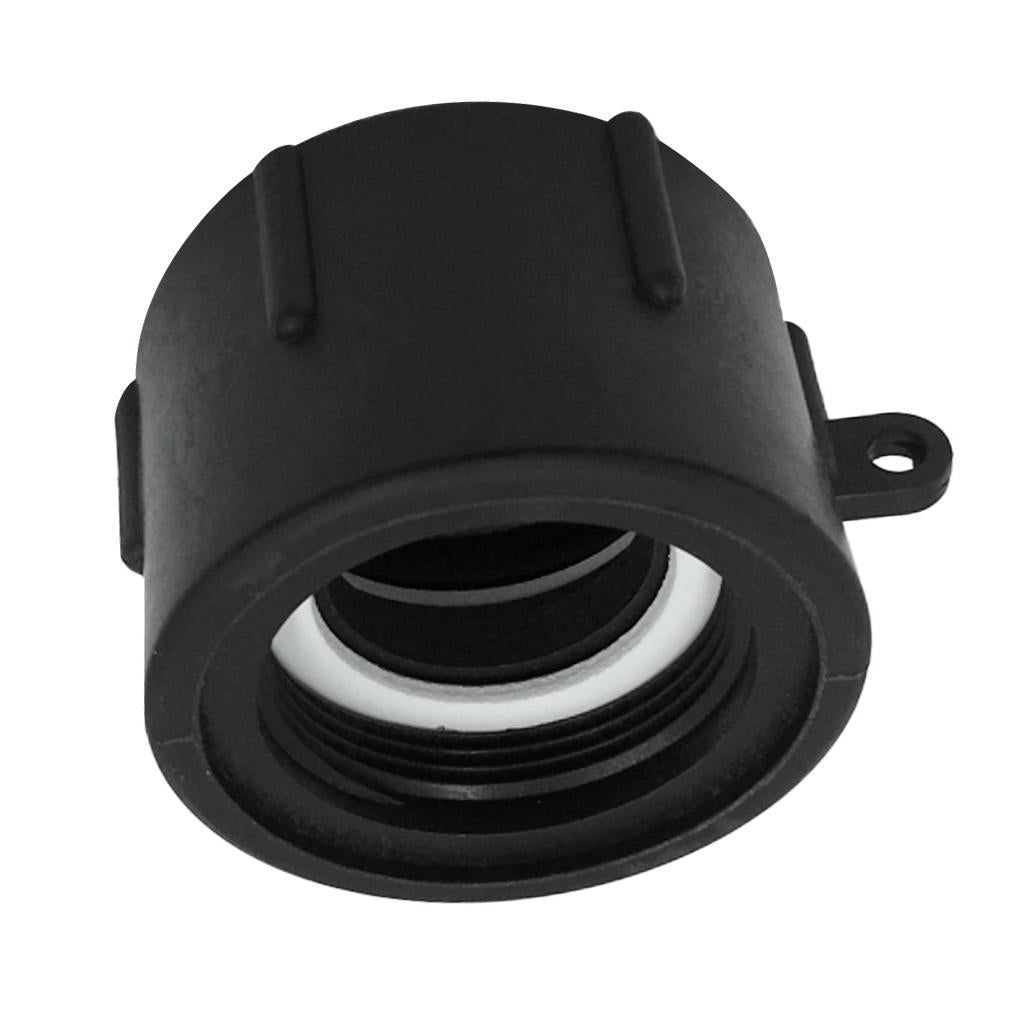 Plastic-Black-1000L-IBC-Water-Tank-Hose-Adapter-Hose-Connectors-Fittings-fine-thread-50mm