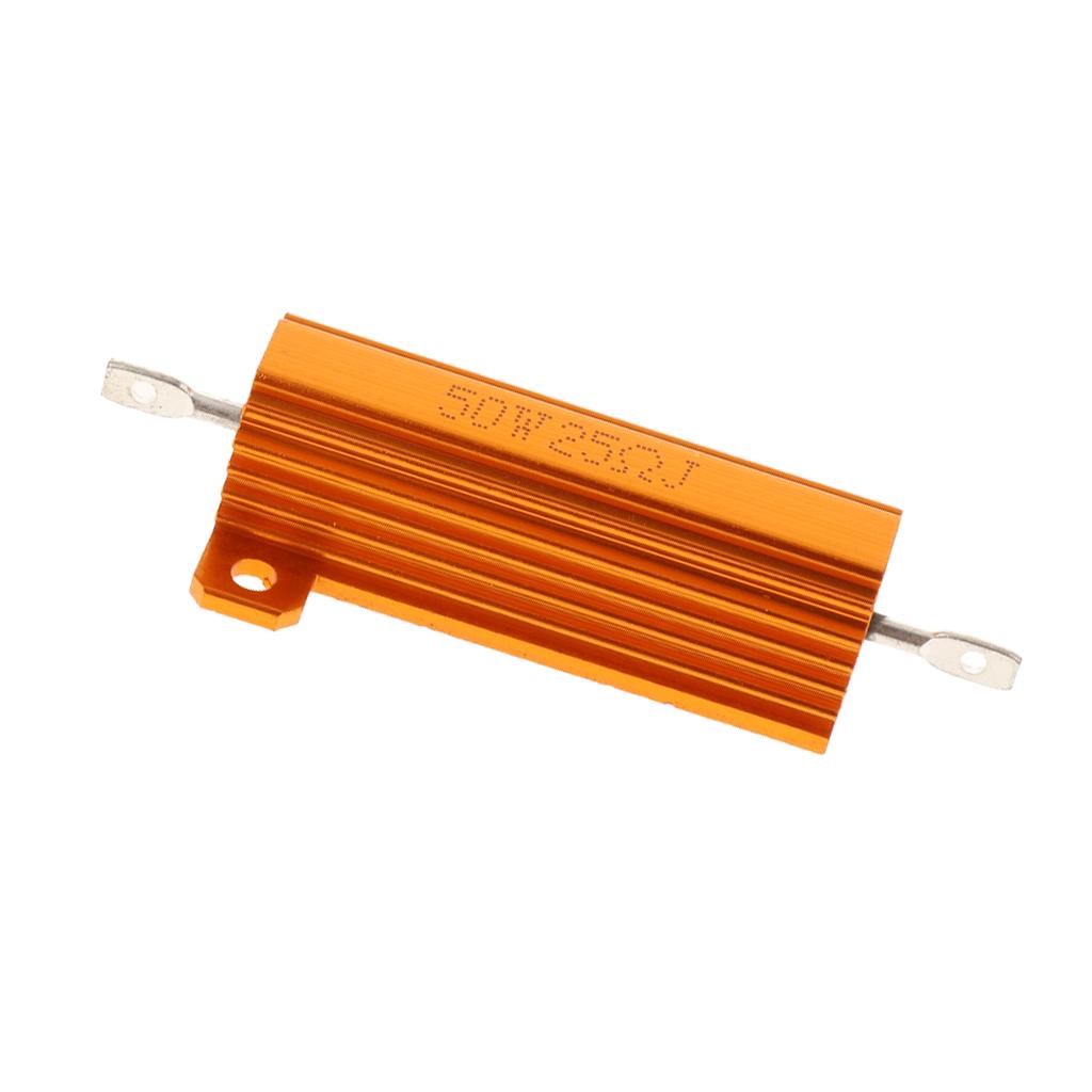 Gold-Aluminum-Shell-resistor-RX24-50W-High-Power-Resistor-For-LED-Bulb-25R