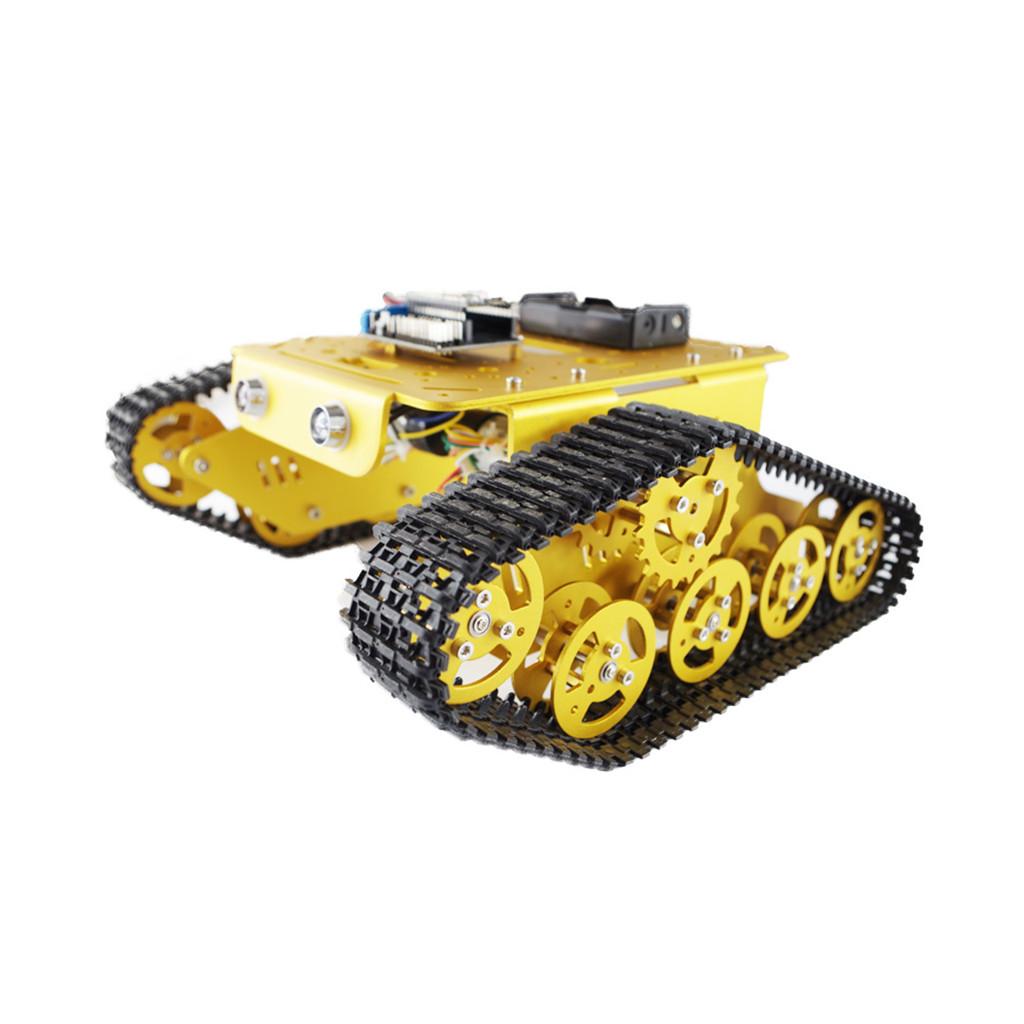 T300-Wi-fi-RC-Tank-Car-Chassis-Robot-Controlled-based-on-Nodemcu-ESP8266-Gold