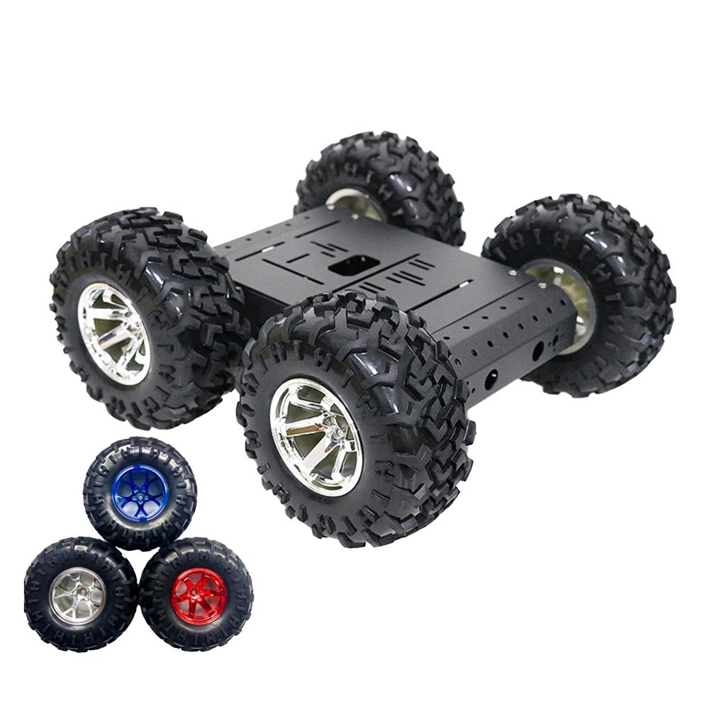 C3-4WD-Smart-Robot-Car-with-4-DC-12V-Motor,-130mm-Rubber-Wheel-12V-Motor-without-Code-Plate