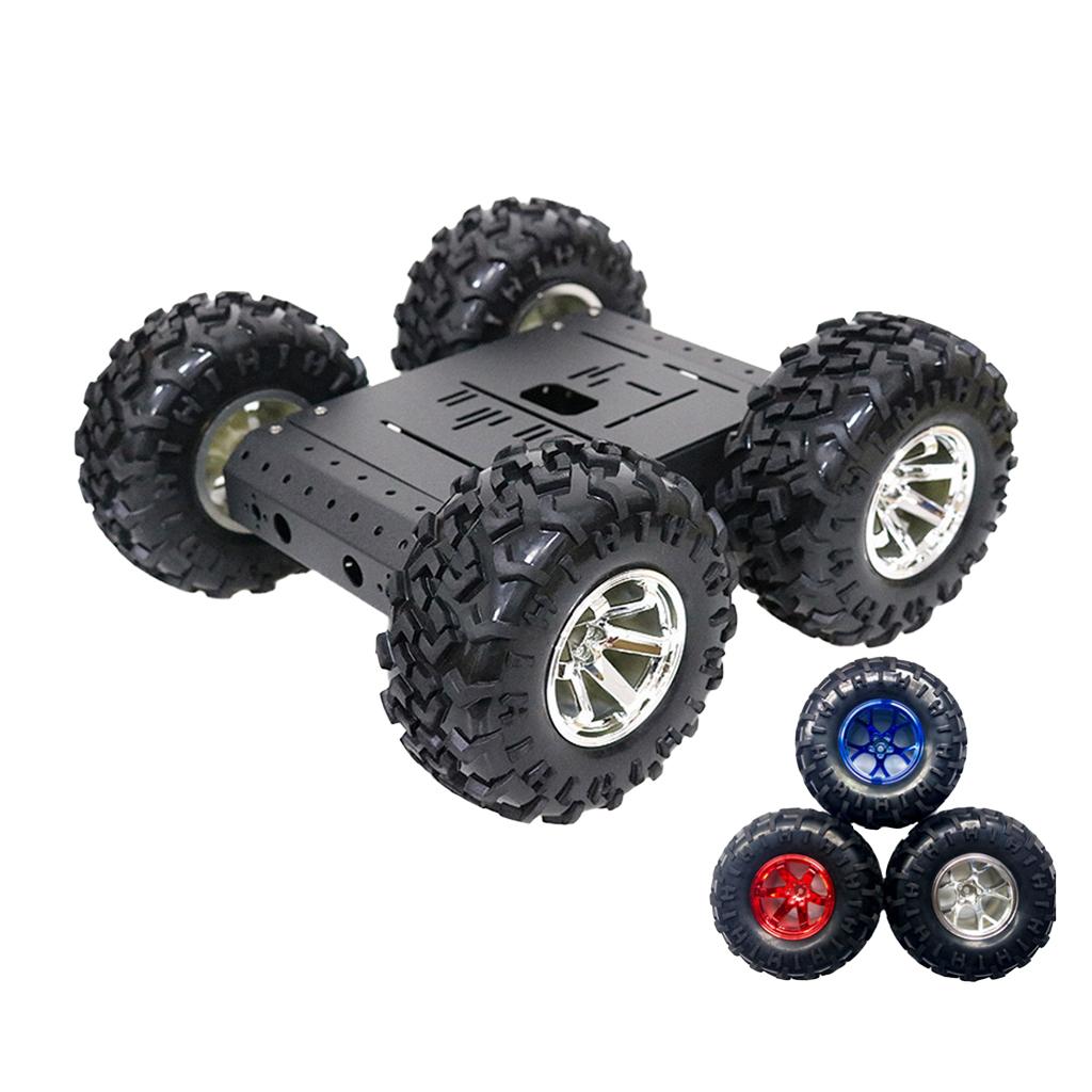 C3-4WD-Smart-Robot-Car-with-4-DC-12V-Motor,-130mm-Rubber-Wheel-12V-Motor-without-Code-Plate