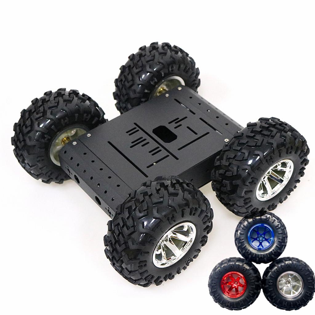 C3-4WD-Smart-Robot-Car-with-4-DC-12V-Motor,-130mm-Rubber-Wheel-12V-Motor-without-Code-Plate