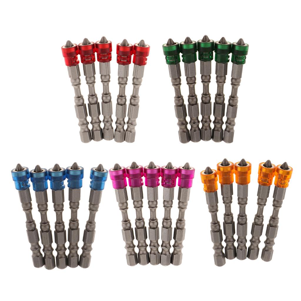 5-in-1-Phillips-Cross-Screwdriver-Bit-Set-Hex-for-Drill-Screw-Driver-orange