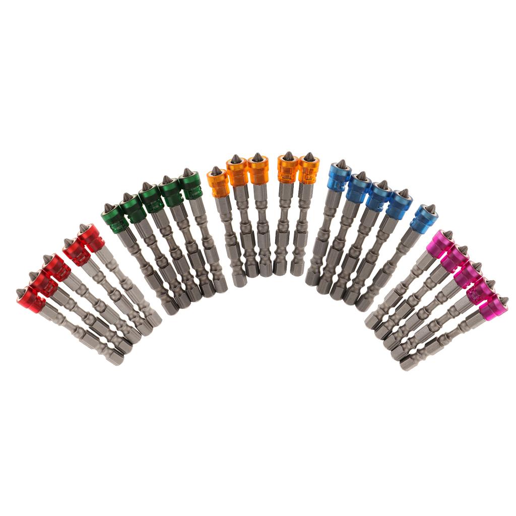 5-in-1-Phillips-Cross-Screwdriver-Bit-Set-Hex-for-Drill-Screw-Driver-orange